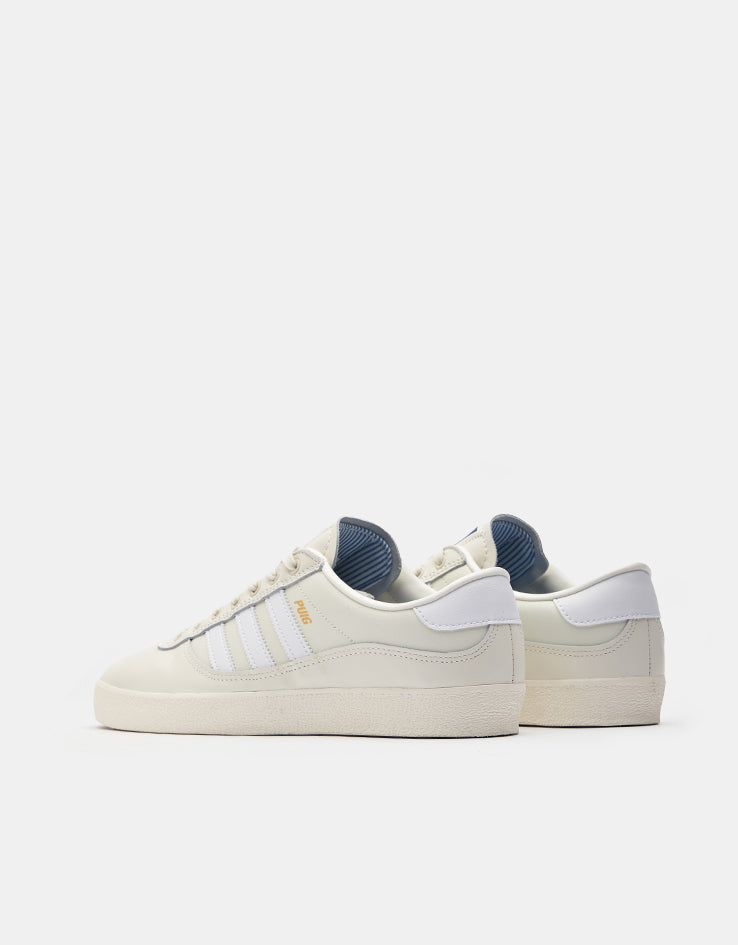 adidas Puig Indoor Skate Shoes - Off White/White/Bluebird  Route One