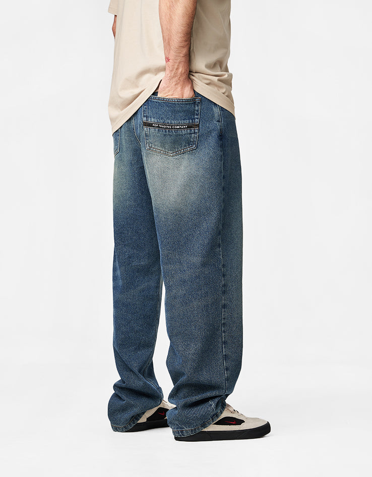 Pop Trading Company Drs Denim Pants - Washed Denim – Route One
