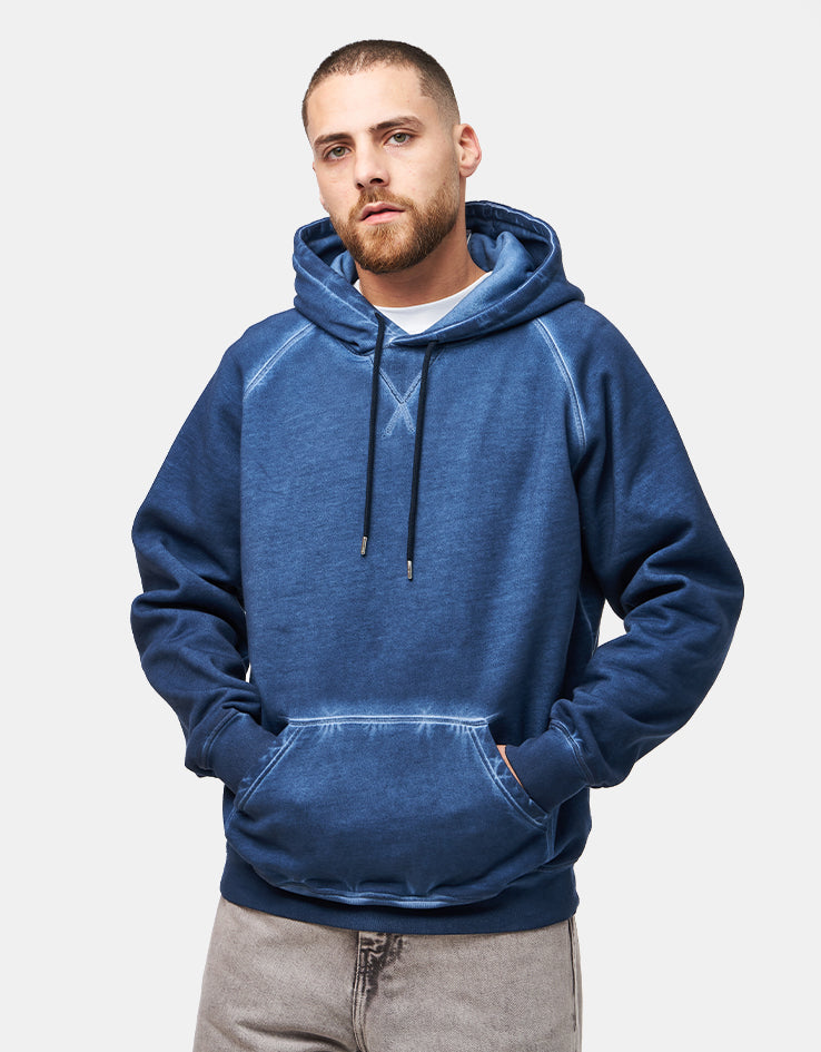 Pop Trading Company Stencil Logo Pullover Hoodie - Navy – Route One