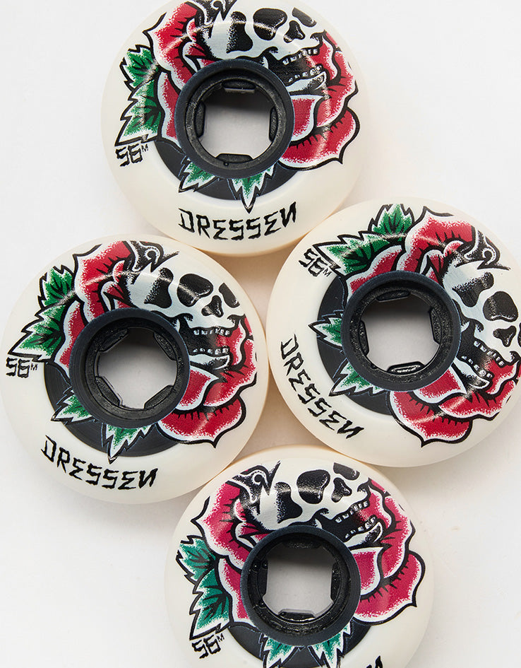 OJ Dressen Rose Skull Double Duro Chubbies 99a/95a Skateboard