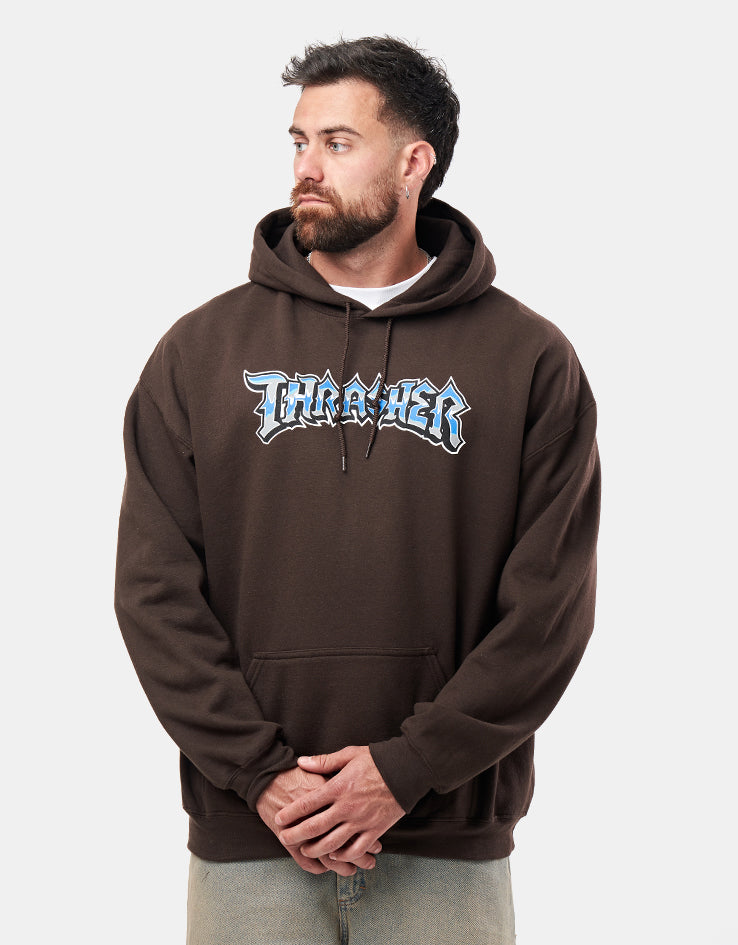 Thrasher Cruisin' Pullover Hoodie - Dark Chocolate – Route One