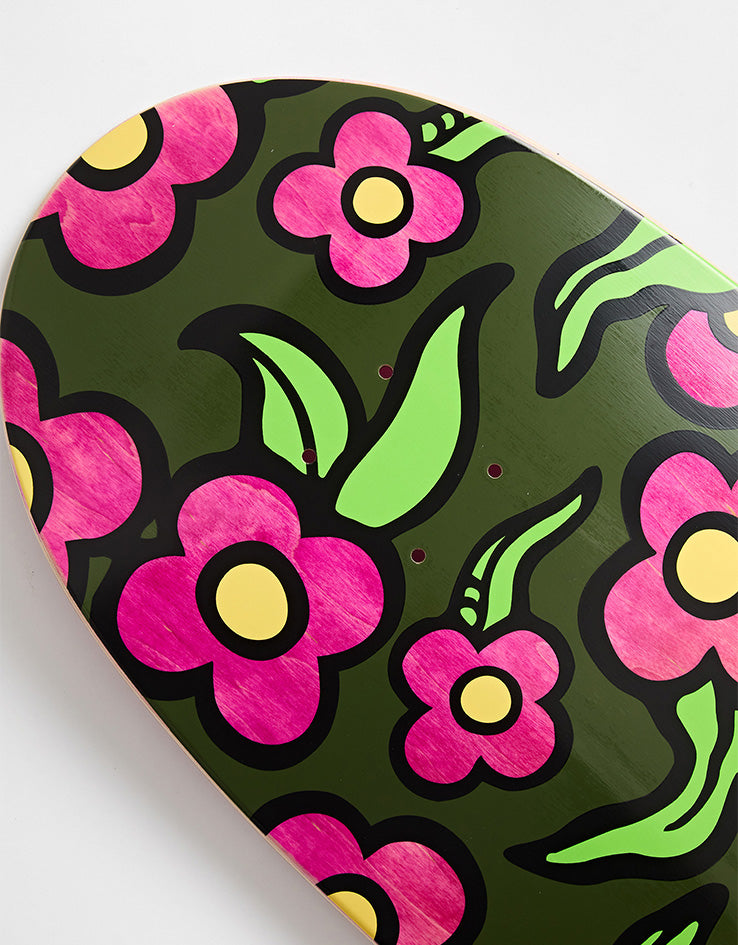 Krooked Team Zogger Widstyle Flowers Skateboard Deck - 10.75