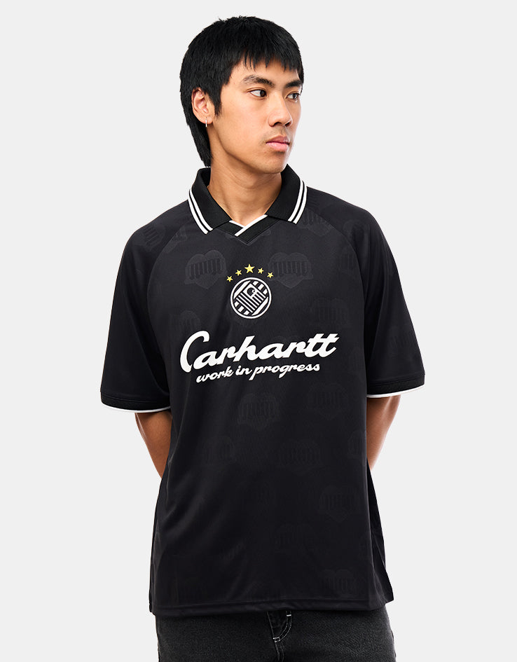 Carhartt WIP S/S Terrace Football T-Shirt - Heart Train Jacquard