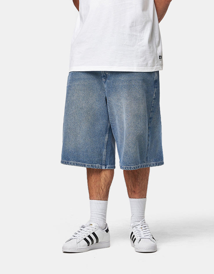 Route One Super Baggy XL Jorts - Washed Blue