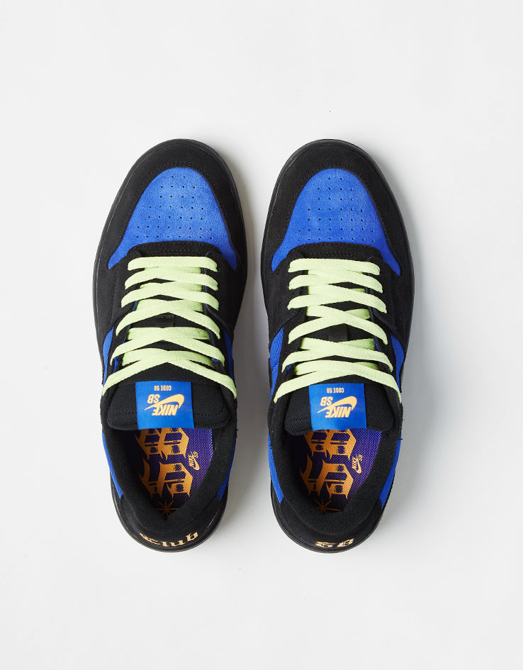 Nike SB Code 58 Skate Shoes - Racer Blue/Black-Black-Lt Lemon