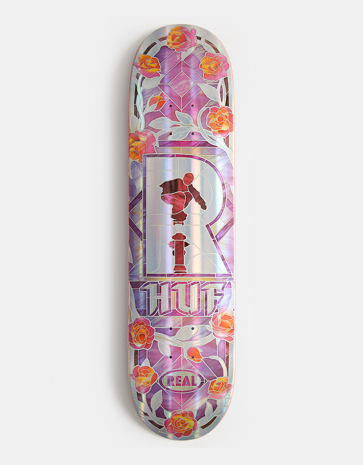 Real HUF Hydrant Holographic Cathedral Skateboard Deck - 8.06