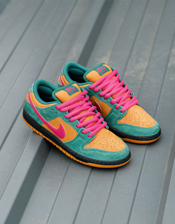 Nike SB Dunk Low Pro Skate Shoes - Green Noise/Watermelon-Light
