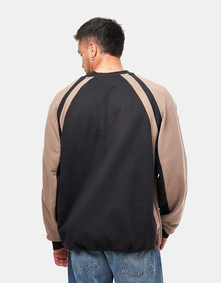 adidas FS+ Crew - Black/Khaki Six, view 4