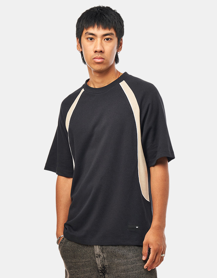 adidas FS+ Jersey - Black/Khaki, view 2