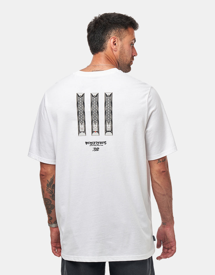 adidas TOS Curb T-Shirt - White/Multi, view 2