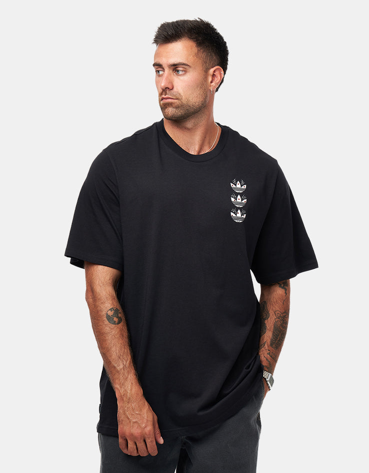 adidas TOS Curb T-Shirt - Black/Multi, view 3
