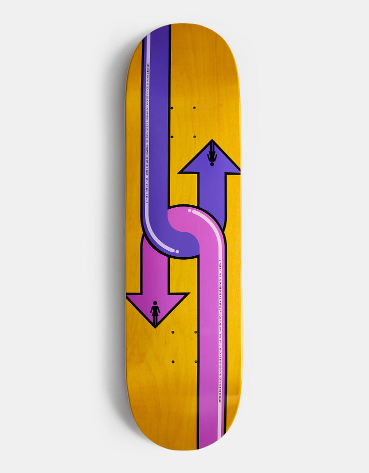 Girl McCrank Dual Directional G096 Skateboard Deck - 8.5
