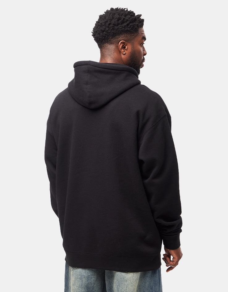 Anti Hero Basic Eagle Embroidered Zip Hoodie - Black/Yellow, view 4