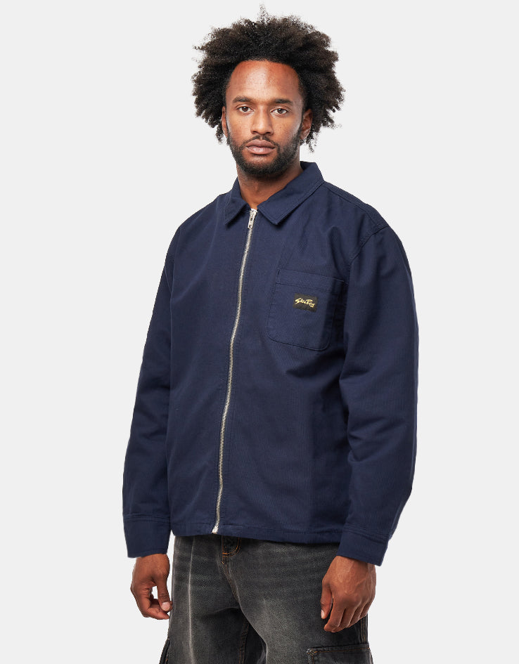Stan Ray Zip Shirt - Navy Bedford – Route One