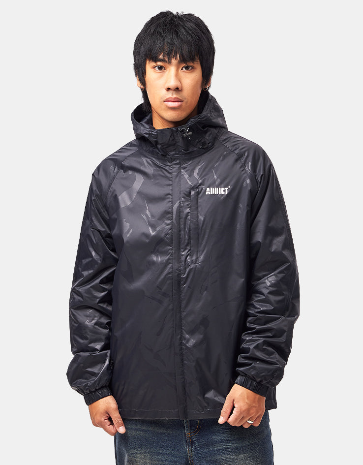 Addict Festival Packaway Jacket - Black, view 3