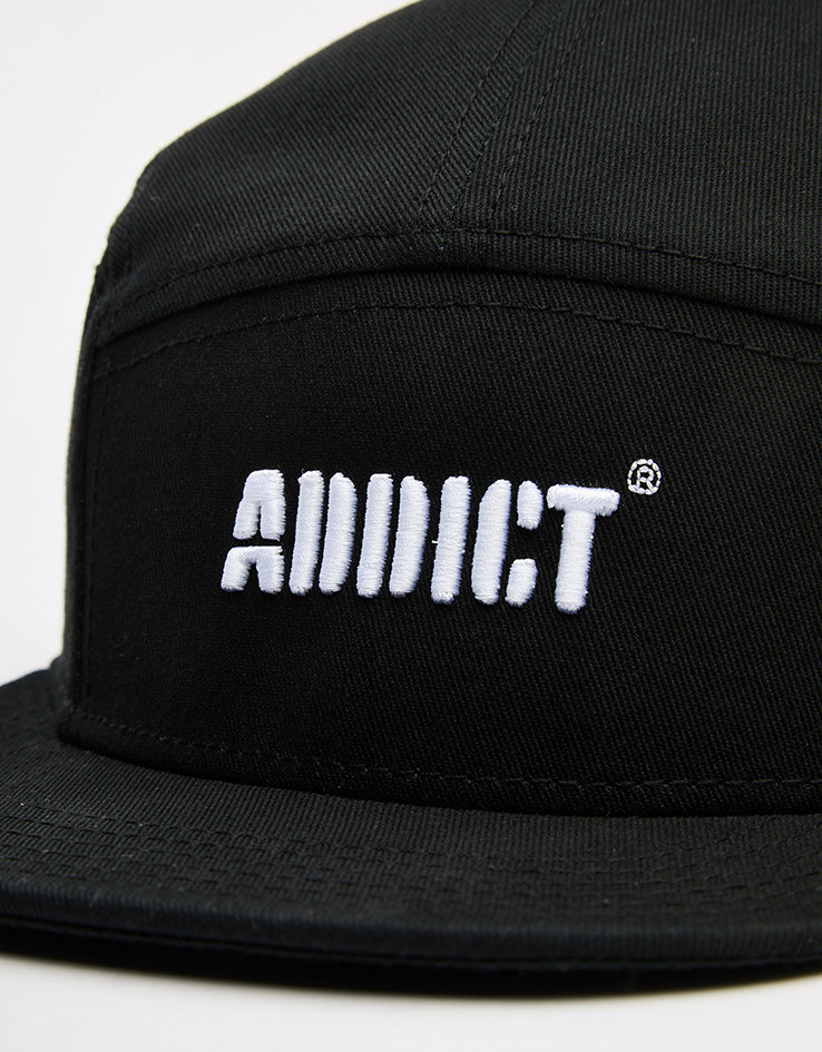 Addict 5 Panel Cap - Black, view 3