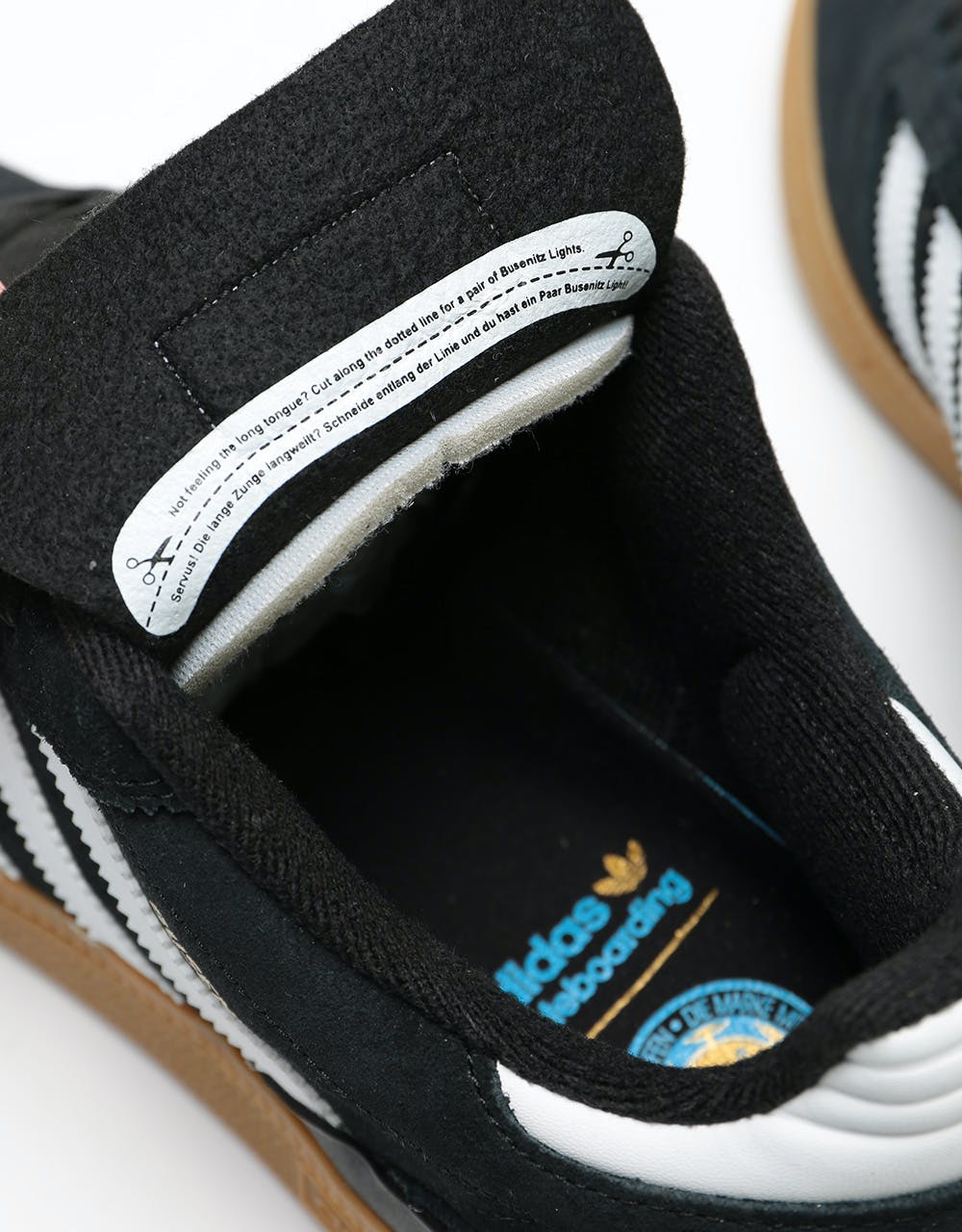 Adidas Busenitz Pro Skate Shoes - Black/Running White/Metallic Gold