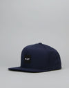 HUF Box Logo Snapback Cap - Navy