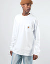 Carhartt WIP L/S Pocket T-Shirt - White
