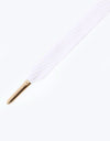 Mr. Lacy Flatties Metal Tips Laces - White/Gold