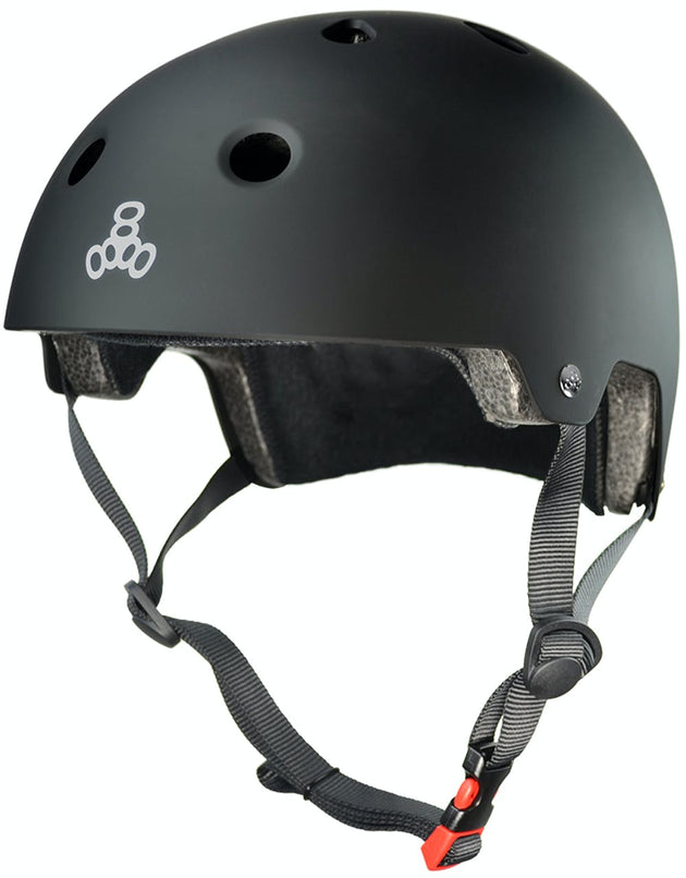 Triple 8 Brainsaver EPS Helmet - Black Rubber