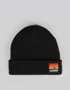 Route One Waffle Cuff Beanie - Black