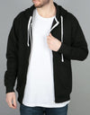 Route One Essentials Zip Hoodie - Black