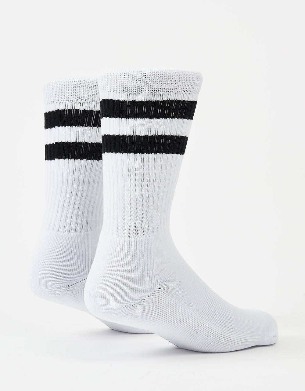 Route One Classic Crew Socks 2 Pack - White/White