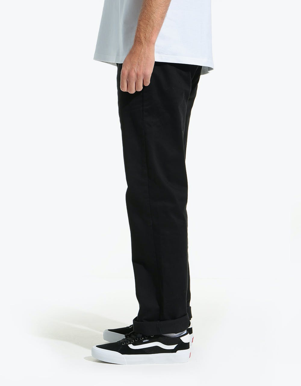 Route One Premium Relaxed Fit Chinos - Black