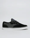 Globe Motley Skate Shoes - Black Chambray/White