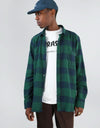 Route One Flannel Shirt - Green/Navy
