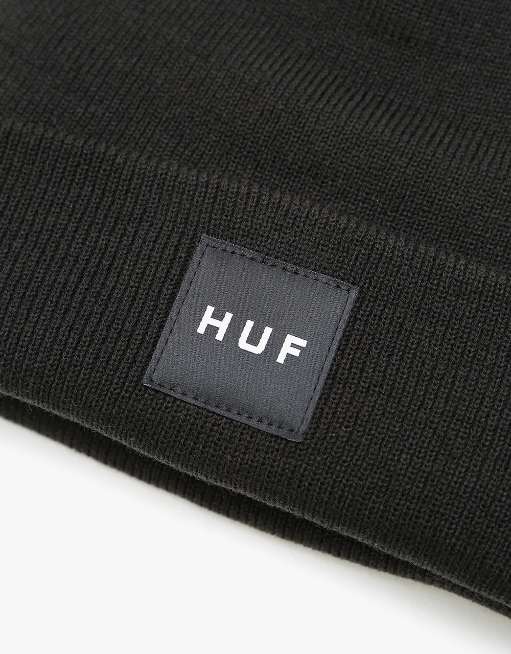 HUF Box Logo Beanie - Black