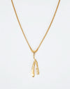 Midvs Co 18K Gold Plated Razor Necklace - Gold