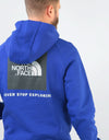 The North Face Raglan Red Box Pullover Hoodie - Lapis Blue