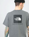 The North Face S/S Red Box T-Shirt - TNF Medium Grey Heather