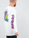 Primitive x Rick & Morty Rick Destructed L/S T-Shirt - White