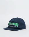 Thrasher Outlined Snapback Cap - Navy