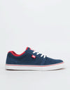 DC Tonik Skate Shoes - Navy/Red