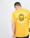 Spitfire Bighead Classic T-Shirt - Mustard/White/Black