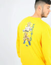 Primitive x Dragon Ball Z Super Saiyan Goku L/S T Shirt - Gold