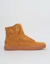 Supra Skytop Skate Shoes - Tan/Light Gum