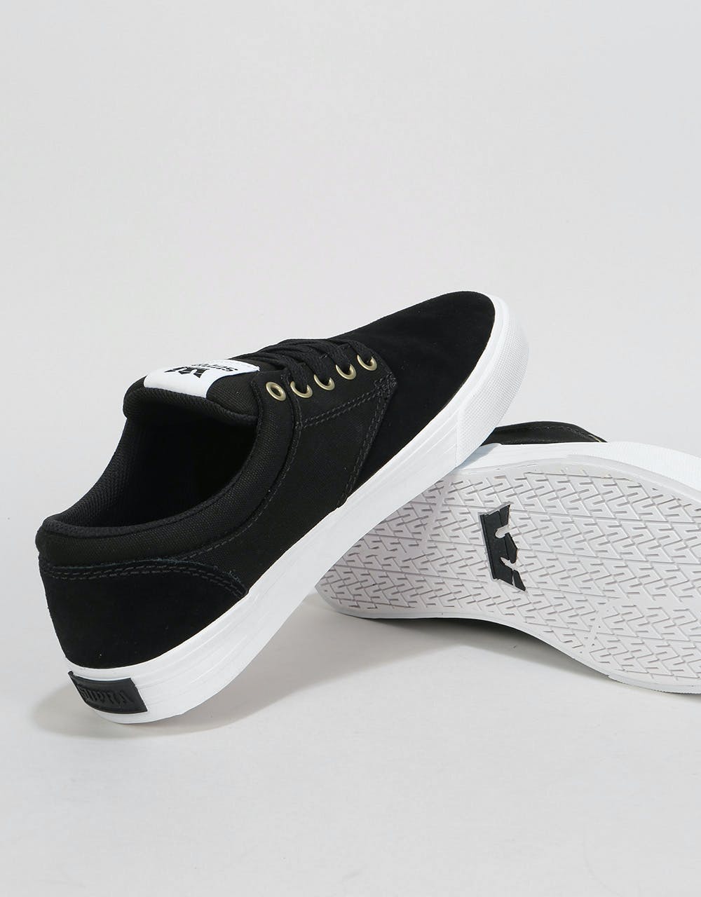 Supra Chino Skate Shoes - Black/White/White