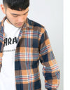 Route One Flannel Shirt - Brown/Navy/White