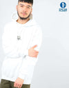 Route One Peonies OG Pullover Hoodie - Arctic White