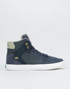 Supra Vaider Skate Shoes - Navy/Stone-White