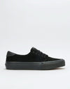 Straye Fairfax Skate Shoes - Black/Black Suede