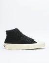 Straye Venice High Skate Shoes - Black/Bone Canvas