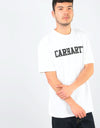 Carhartt WIP S/S College T-Shirt - White/Black