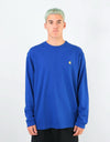 Carhartt WIP L/S Chase T-Shirt - Thunder Blue/Gold