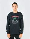 Thrasher Doubles L/S T-Shirt - Black